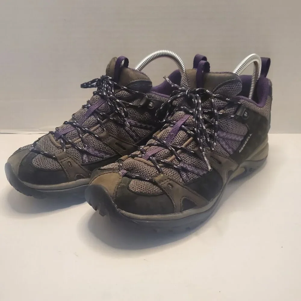 Merrell Siren Sport Gore-Tex Women’s 8.5 Black Purple Hiking Shoes